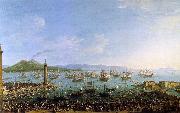 Antonio Joli The Embarkation of Charles III in the Port of Naples Spain oil painting reproduction
